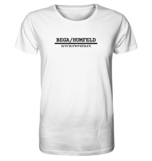 T-Shirt – Koordinaten in Schwarz